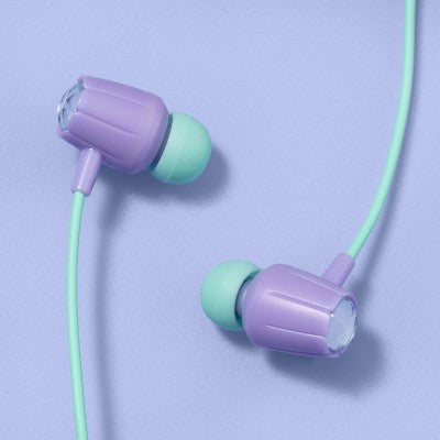 Wired Kids' Earbuds - More Than Magic- Green/Purple image 0