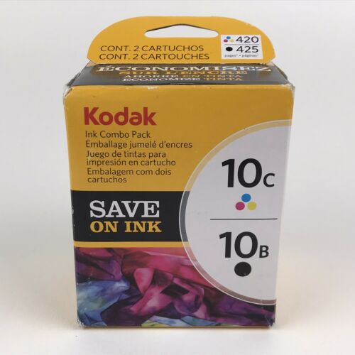 Genuine Kodak Inkjet Printer Ink Combo Pack 10C Multi-Color & 10B Black OEM image 0