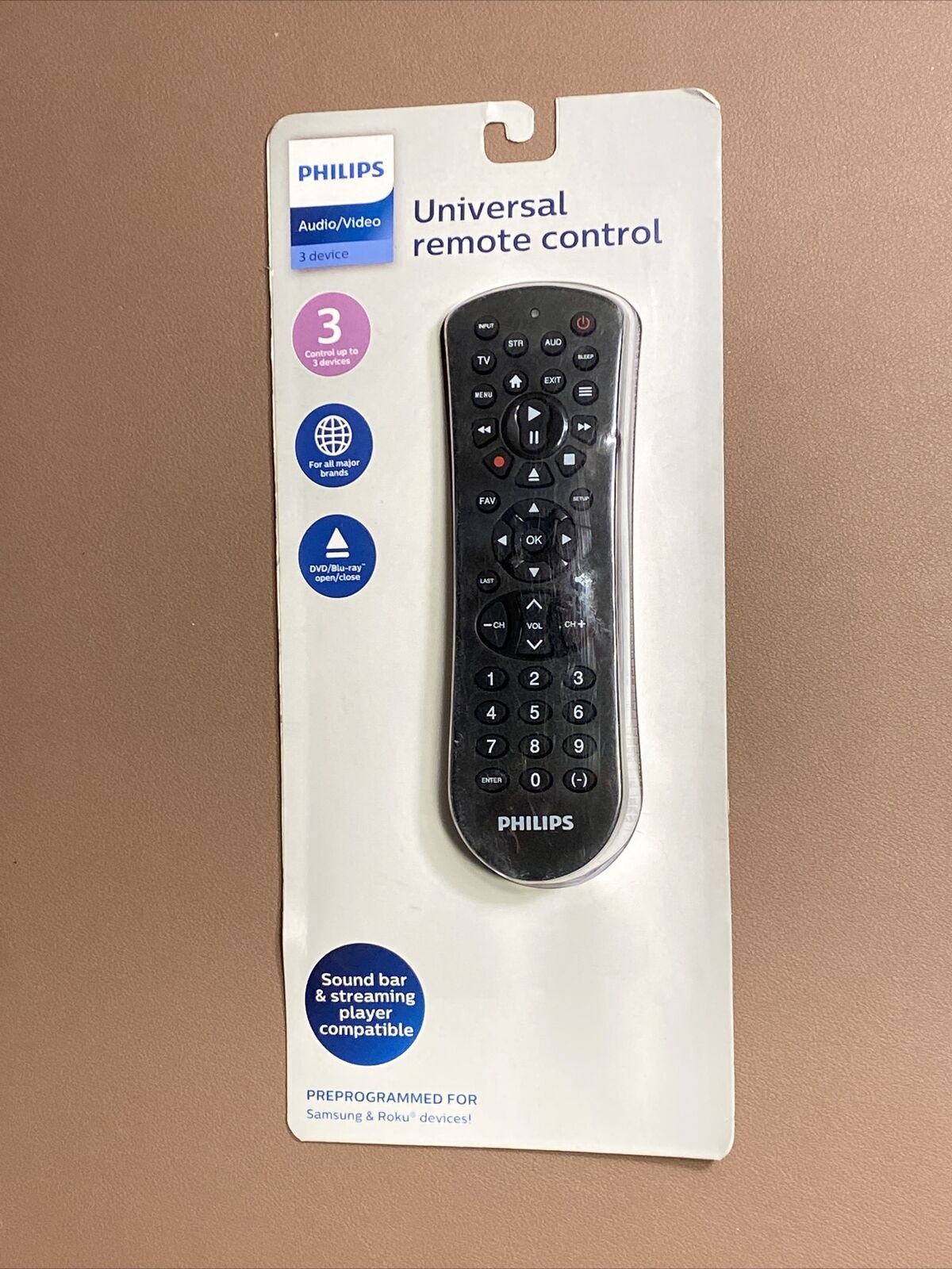 Philips Universal Remote Control - Black image 0