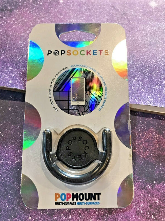 PopSockets PopMount Multi Surface Use Portrait or Landscape Black image 0