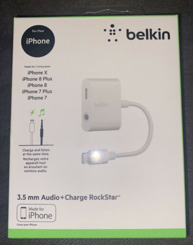 Belkin 3.5 mm Audio + Charge Rockstar Adapter for iPhone image 0