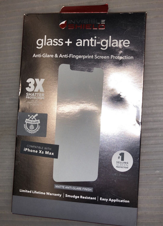 ZAGG InvisibleShield Glass+ Anti-Glare Screen Protector for iPhone XS Max image 0