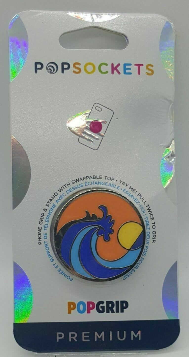 PopSockets Phone Grip & Stand - Ride The Wave Blue & Orange image 0