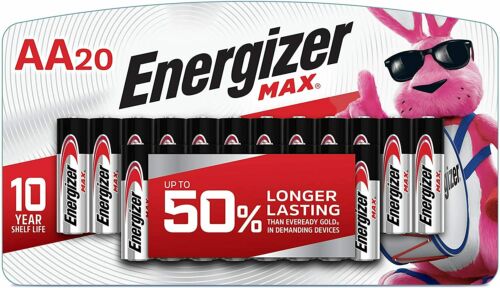 Energizer AA Batteries (20 Count), Double A MAX image 0