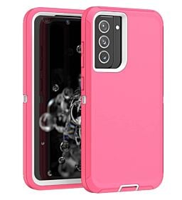 Galaxy A02S Heavy Duty Case W/Clip Pink/White image 0