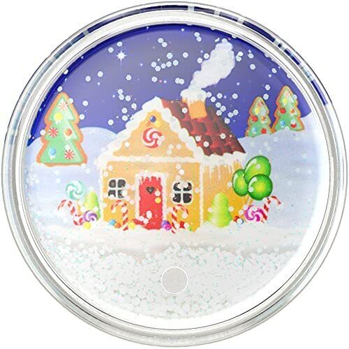PopSockets PopGrip Cell Phone Grip & Stand - Tidepool Snowglobe Candy Cane Lane image 0