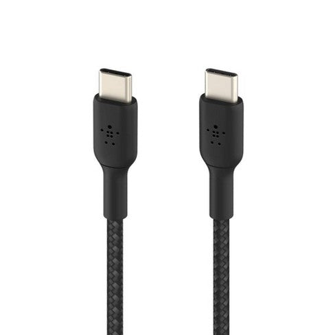Belkin 6.6" (2M) Braided Strap USB-C to USB-C Cable - Black image 0