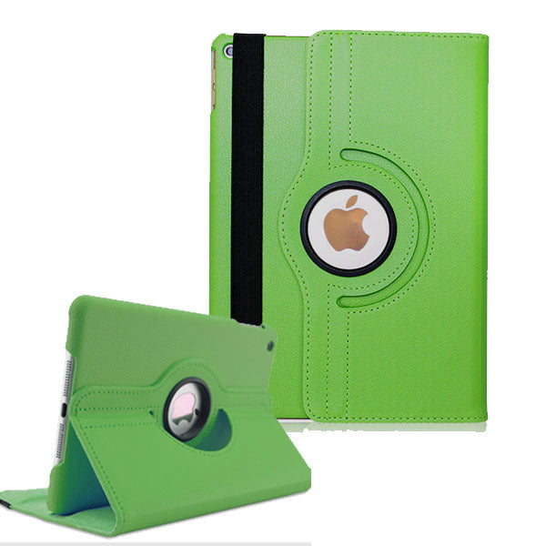 iPad 2/3/4 360 Degree Rotating Leather Swivel Stand Case- Green image 0