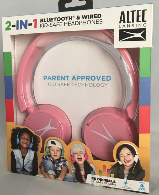 Kids Altec Lansing Bluetooth Headphones - Pink (MZX250) image 0