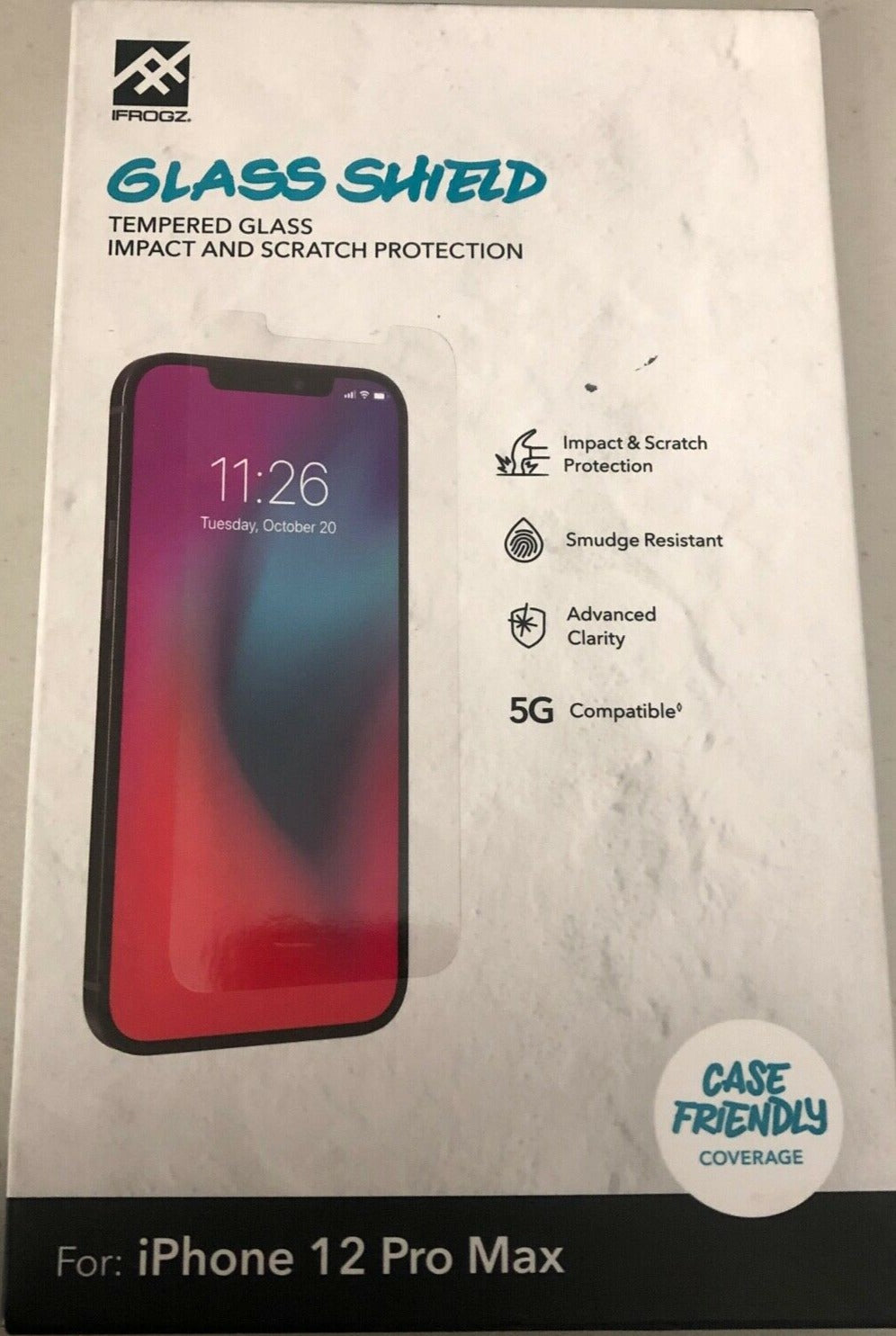 iFrogz Apple iPhone 12 Pro Max Glass Shield Screen Protector image 0