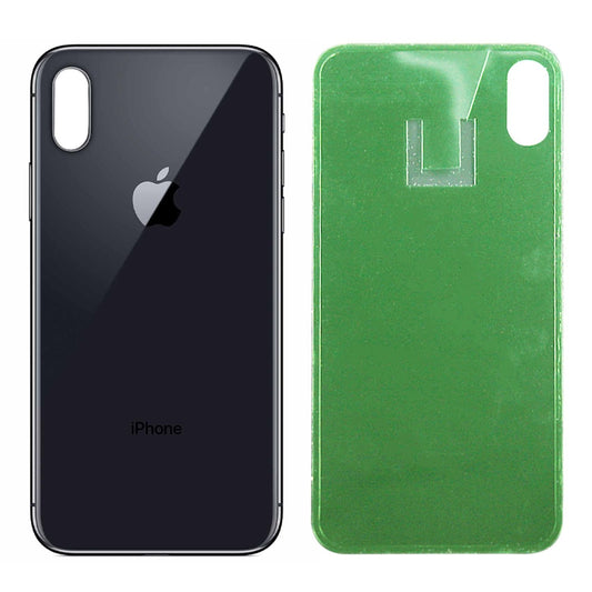 iPhone X Battery Cover Glass Housing Rear BackDoor Replacement part-Black image 0