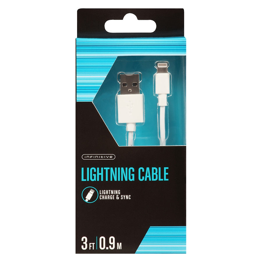 Lghtning Cbl Just Wireless 3' White image 0