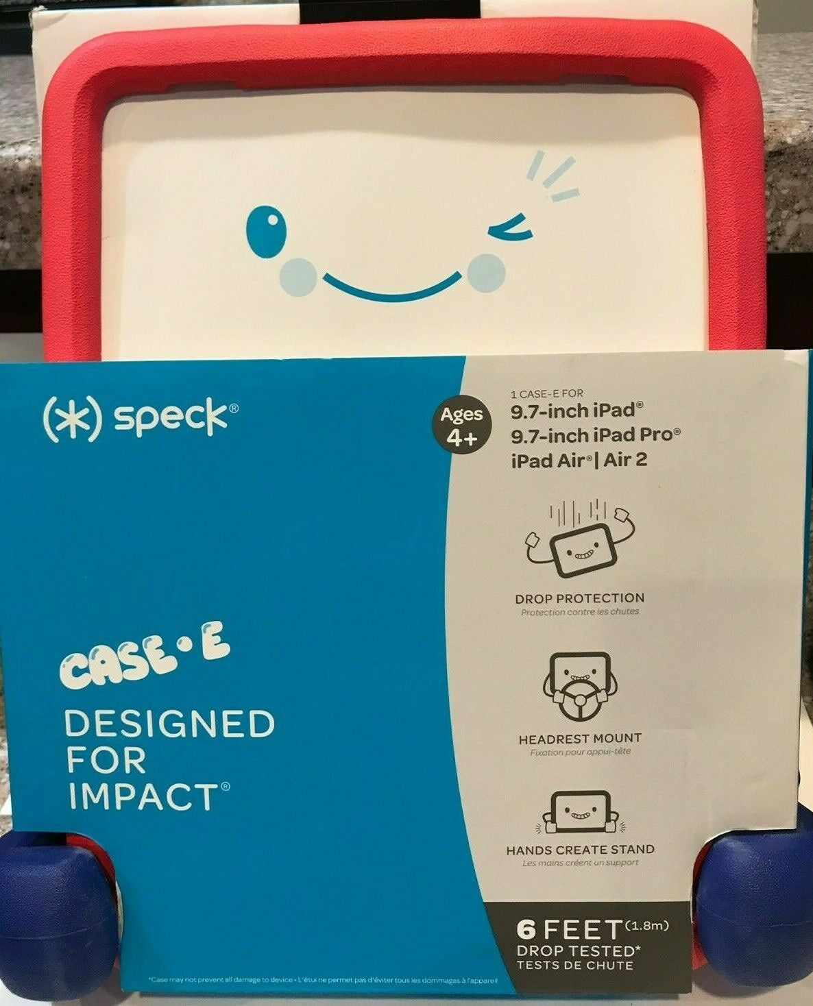 Speck Kids Case-E for iPad Air 1/2 9.7" - Red image 0