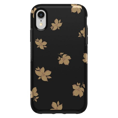 OtterBox Apple iPhone XR Symmetry Case - Gold Flowers image 0