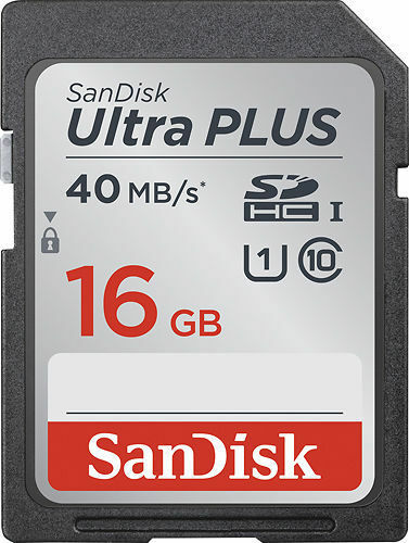 SanDisk Ultra 16GB SDHC Class 10 UHS-1 Memory Card - Speed up to 48 MB/s image 0