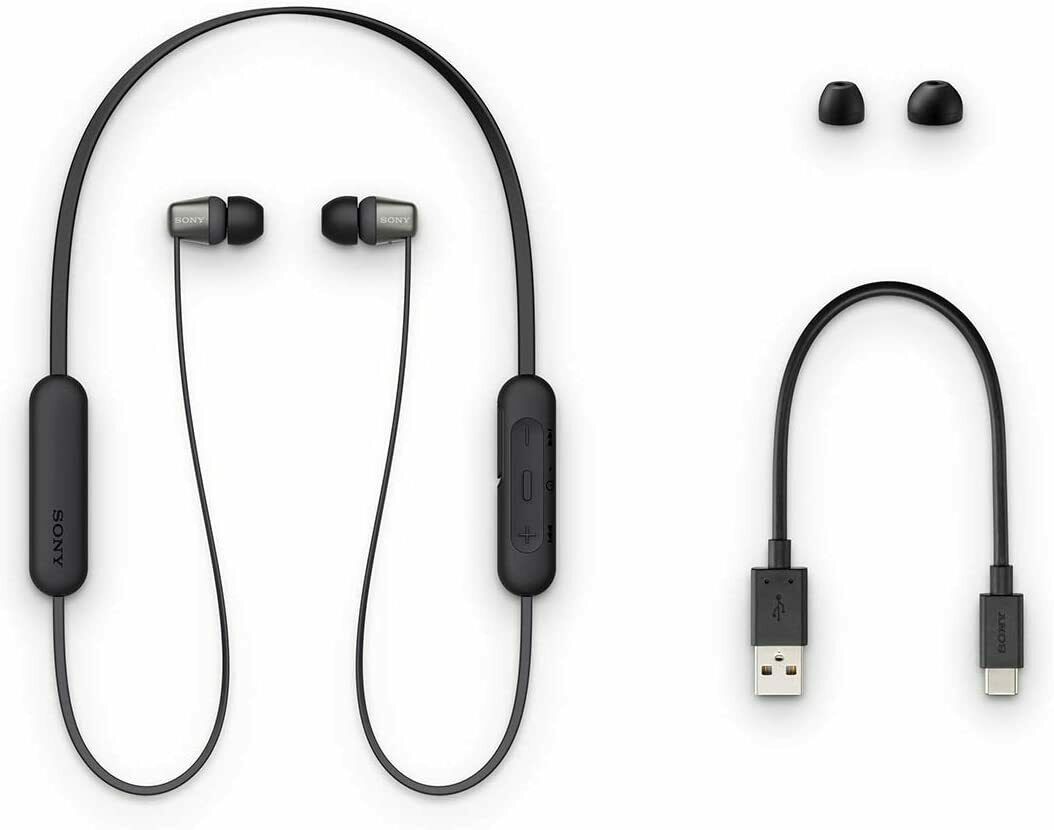 Sony WI-C310/B Wireless Bluetooth Ear Buds Neckband Headphones WIC310 Black image 0