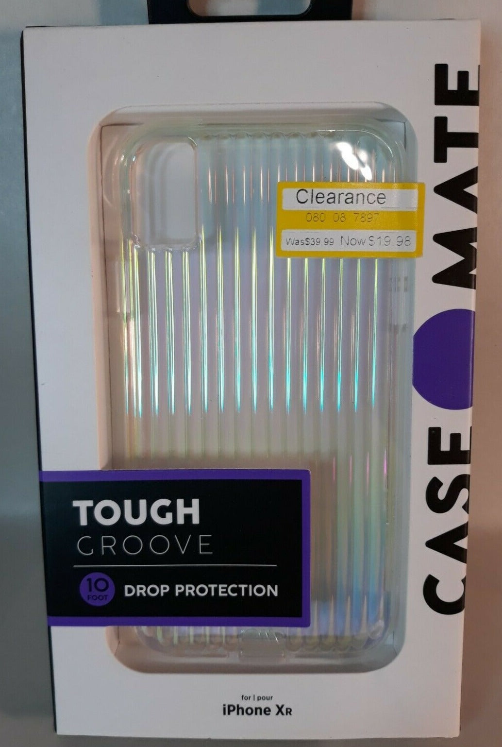 Case-Mate Apple iPhone XR Tough Iridescent Groove Case image 0