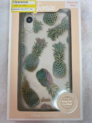 Sonix Apple iPhone XR Clear Coat Case - Liana Teal/Pineapple image 0
