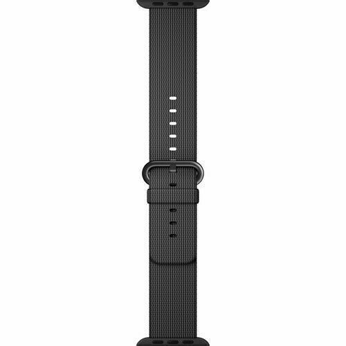 Genuine Apple Watch Band Black Woven Nylon 38mm image 0