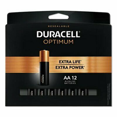 Duracell Optimum AA Batteries - 12 Pack Alkaline Battery with Resealable Tray image 0