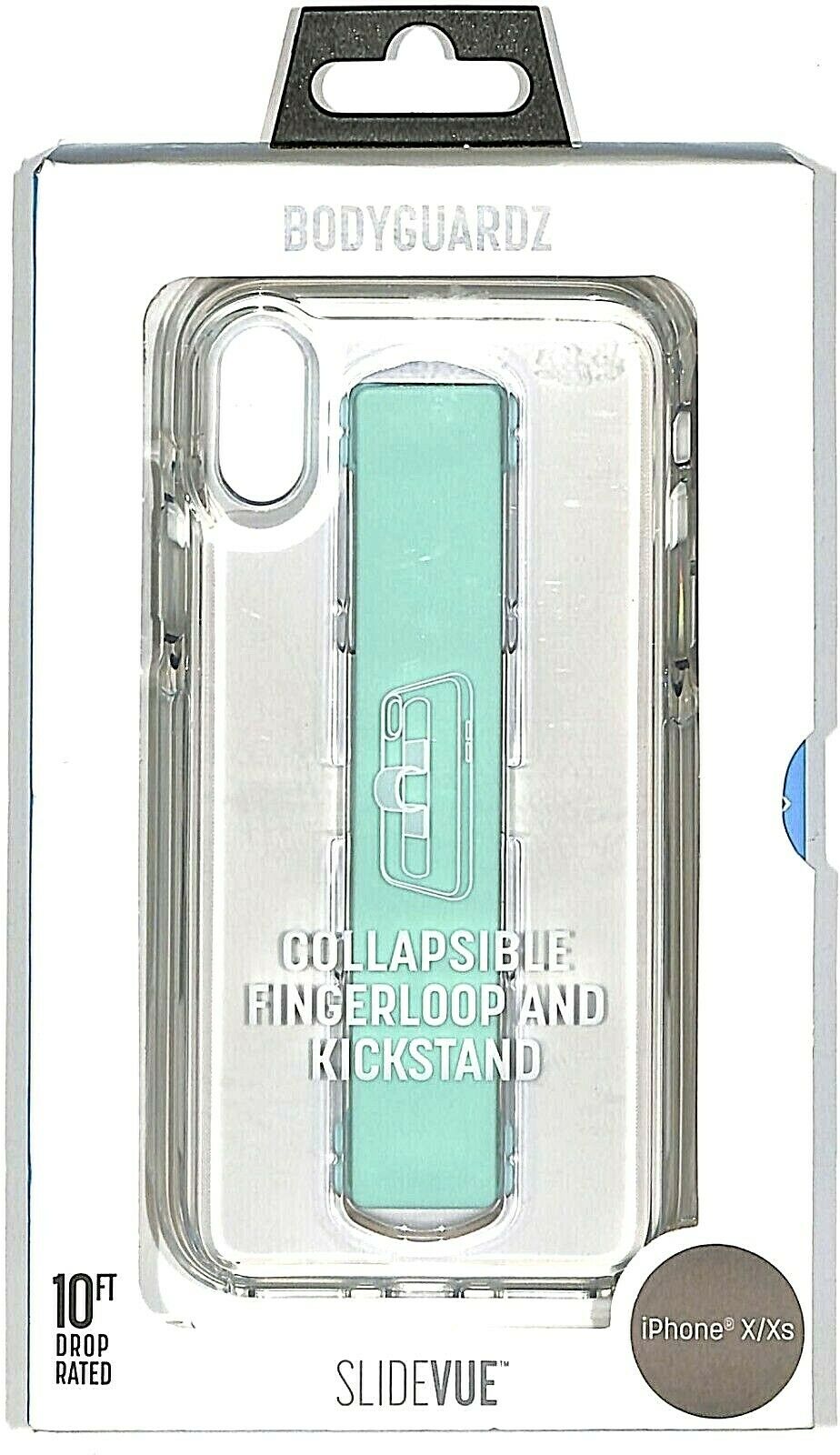 BodyGuardz Apple iPhone X/XS SlideVue Case - Clear/Mint image 0