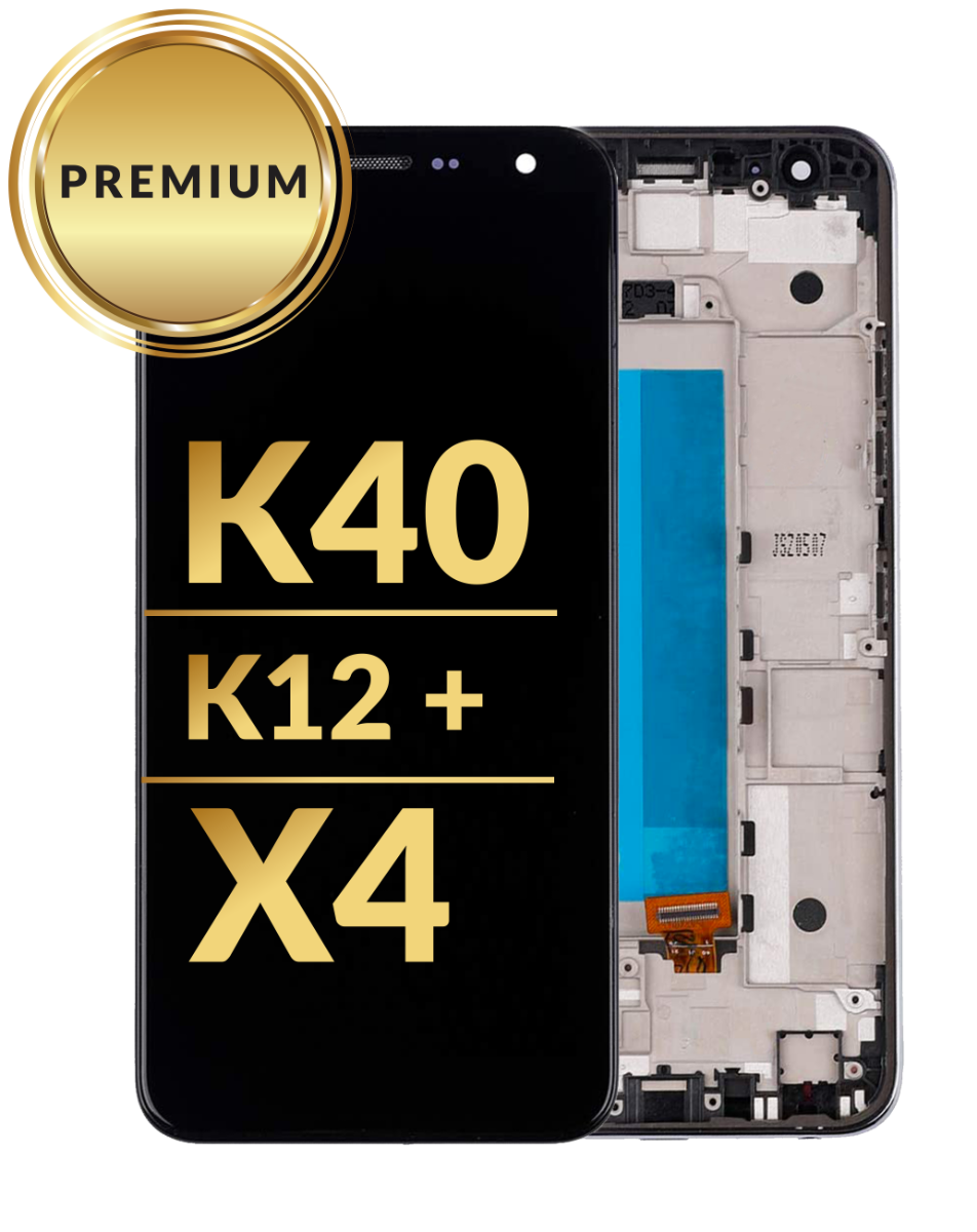 LG K40 (X420)/K12 Plus/X4 (2019) LCD Assembly w/Frame (BLUE) (Premium/Refurbished) image 0