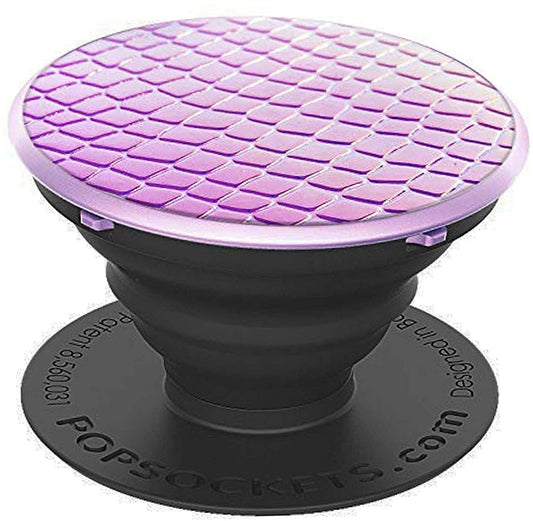 PopSockets PopGrip Cell Phone Grip & Stand - Iridescent Snakeskin Golden Pink image 0