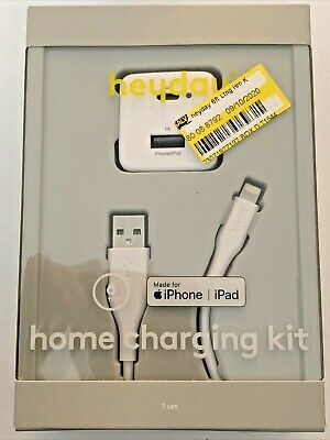 Heyday 2-Port Wall Charger USB-A & USB-C (with 6' Cable) - Ivory White image 0