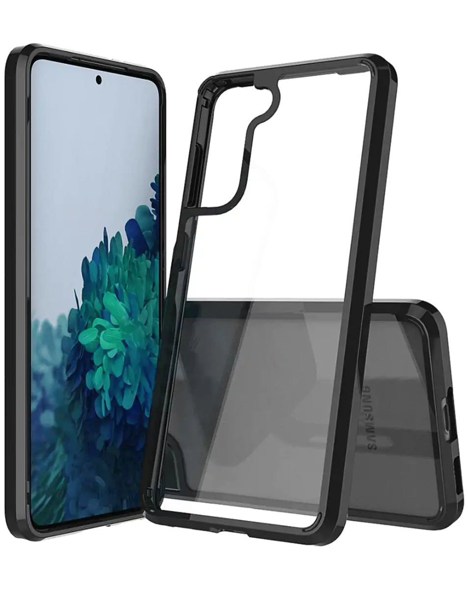 Galaxy S22 Plus Acrylic Dual Layer Transparent Case - BLACK image 0