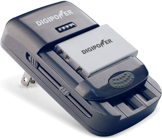 DigiPower Universal Battery Charger - Grey (OPEN BOX) image 0