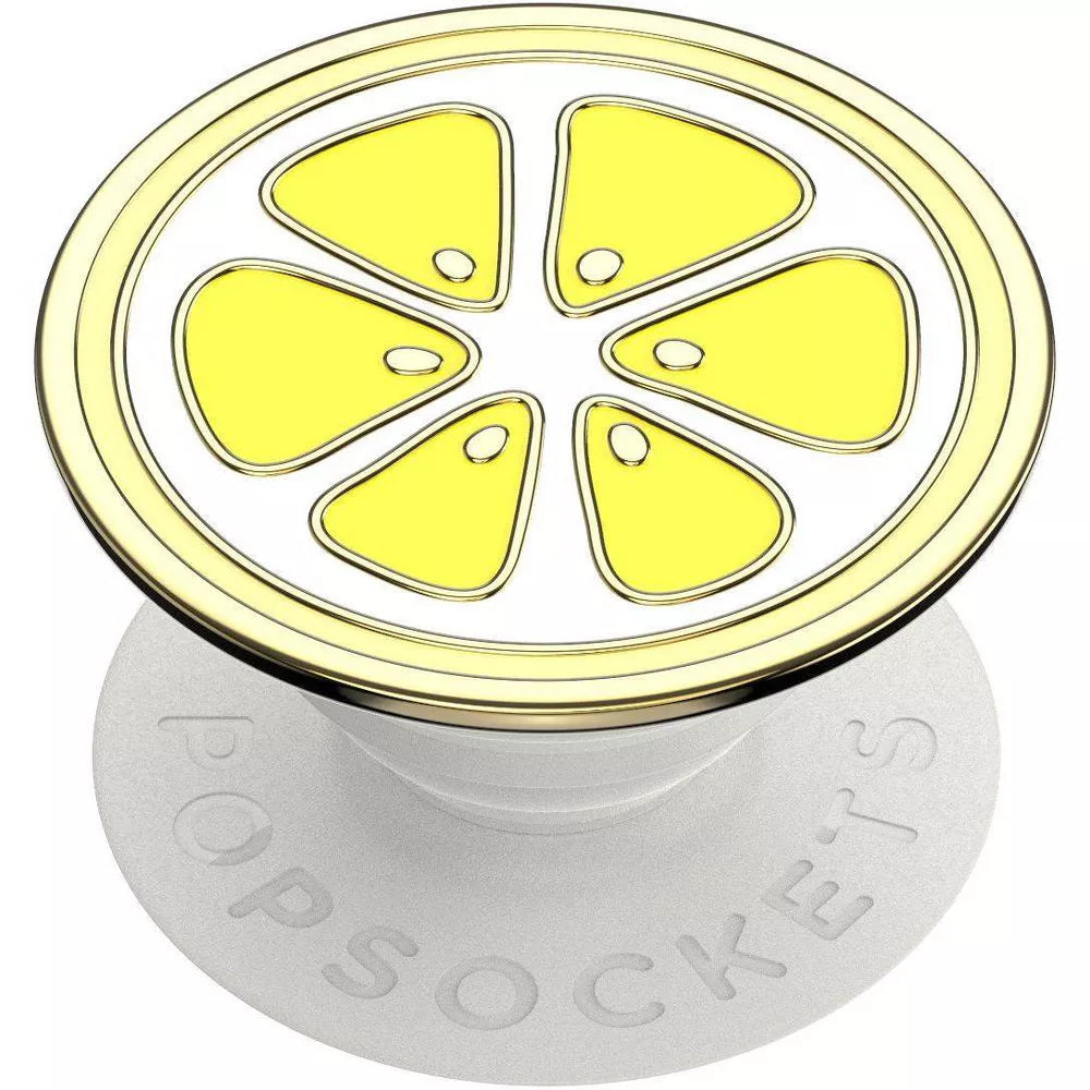 PopSockets PopGrip Enamel Cell Phone Grip & Stand - Lemon Slice image 0