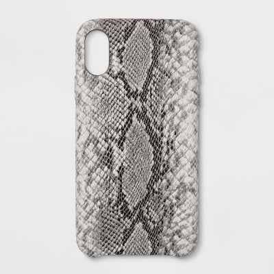 heyday Apple iPhone XR Snakeskin Case - Black/White image 0