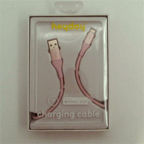 heyday Lightning to USB-A Braided Cable 10ft - Rose Gold image 0