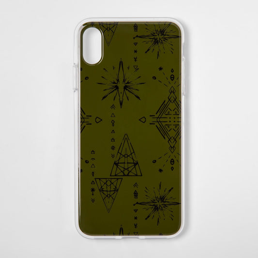 Heyday Apple iPhone XS Max Cosmic Signs Case - Olive image 0
