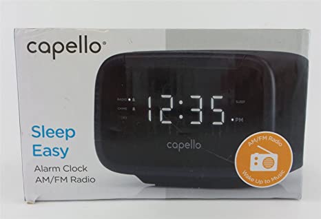 CR15 Digital AM & FM Alarm Clock Radio - Black - Capello image 0