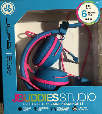 JBuddies Studio Wired Kids HeadPhonenes - Pink/Blue image 0