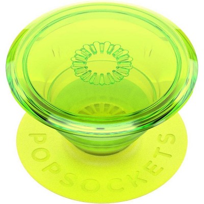 PopSockets PopGrip Cell Phone Grip & Stand - Neon Glow Blazing Lime image 0