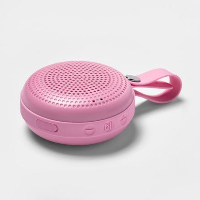 heyday Round Portable Bluetooth Speaker with Loop - Peony image 0