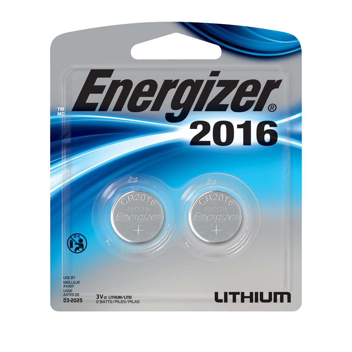 Energizer CR2016 BP-2 Lithium Coin Cell Battery 2 Pack New image 0