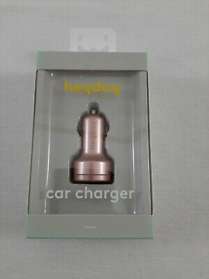 Heyday USB Car Charger - Dusty Pink image 0