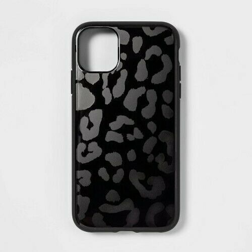 heyday Apple iPhone XS Max, 11 Pro Max Antimicrobial Case (Black Leopard Print) image 0
