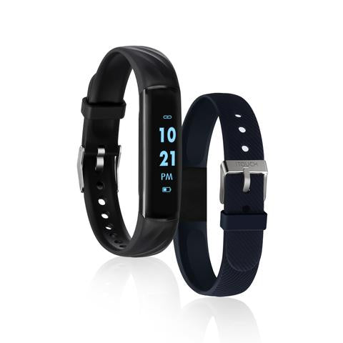 iTouch Slim Fitness Tracker- Black Band image 0