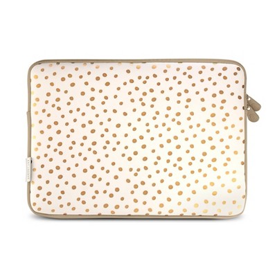 Dabney Lee 11.6" Laptop Sleeve - Champagne Dot image 0