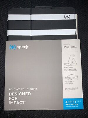 Speck Balance Folio Protective Case for iPad 10.2 - Black & White image 0
