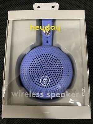 heyday Round Portable Bluetooth Speaker with Loop - Bicycle Blue image 0