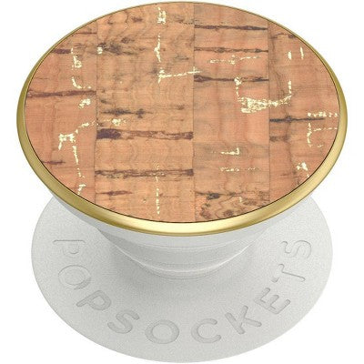 PopSockets PopGrip Cell Phone Grip & Stand - Metalic Cork Gold image 0