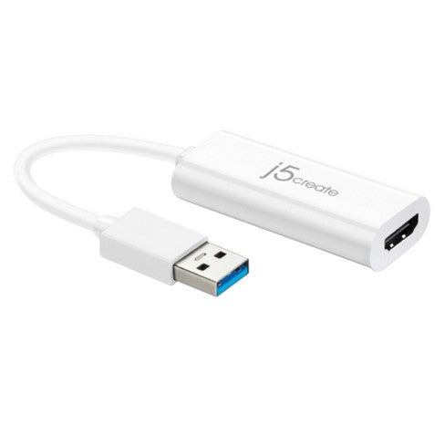 j5 Create USB A 3.0 HDMI Adapter - White image 0