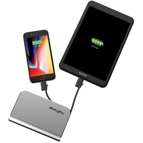 myCharge Universal Hub Plus 6700mAh Portable Charger - Silver image 0
