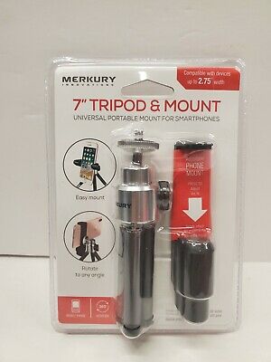 Merkury 7" Smartphone Tripod and Mount - Black/ Silver (TG-TPM07-101) image 0