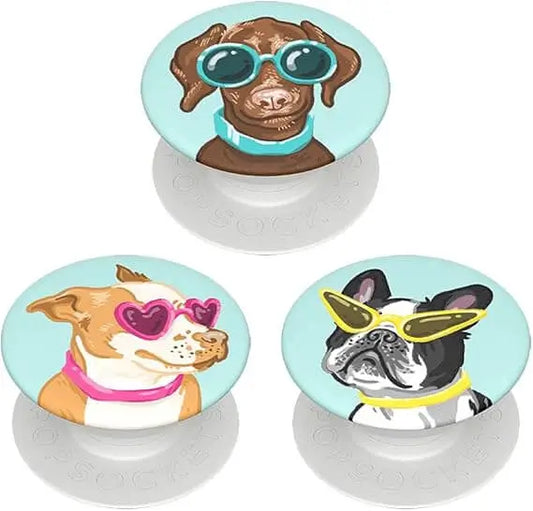 PopSockets PopMini Cell Phone Grip & Stand - Posh Pups image 0